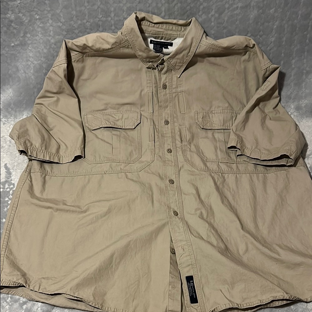 Khaki Outdoors Button-Up Shirt